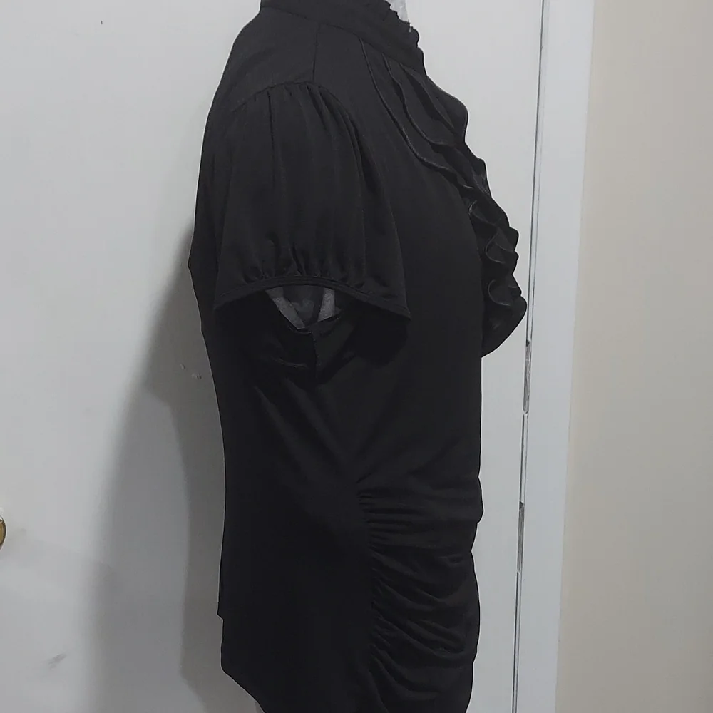 Black Ruffle Blouse - Picture 5 of 7